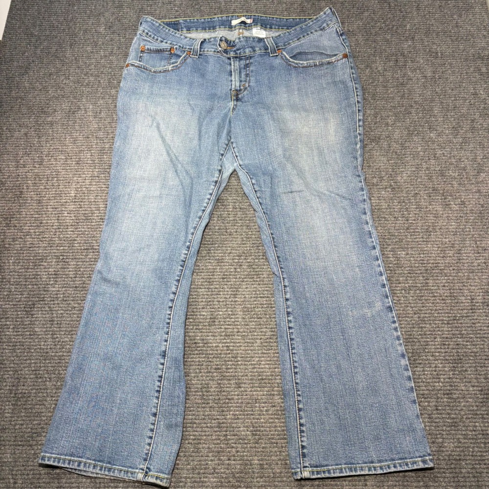 Levis 542 Low Flare Jeans Womens 20M Medium Wash Denim Blue Y2K Stretch 5-Pocket